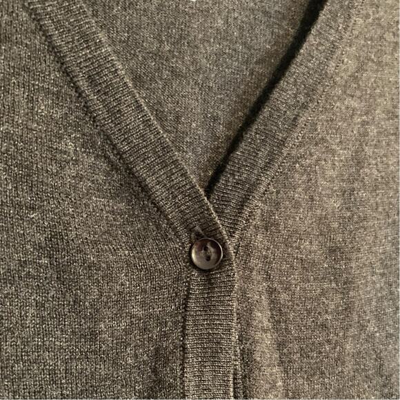 Toad Co Gray Gypsy Knit Wool Cardigan Sweater Womens Sz Small Neutral Loose Fit - Picture 8 of 15